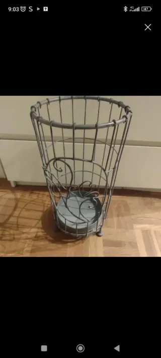 Paragüero de metal