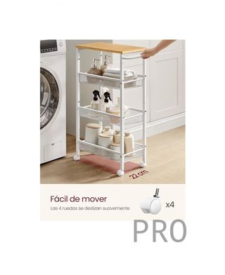 Carro de 4 Niveles de Cocina