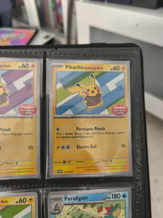 Conjunto de Cartas Pokémon Pikachu Promo