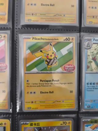 Conjunto de Cartas Pokémon Pikachu Promo