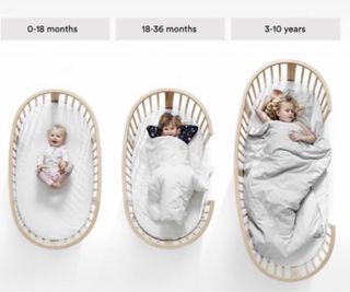 Cuna Stokke ovalada madera