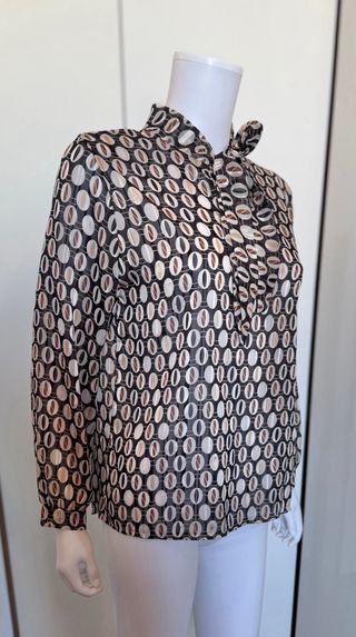 Blusa New Look vintage stampa ovali M