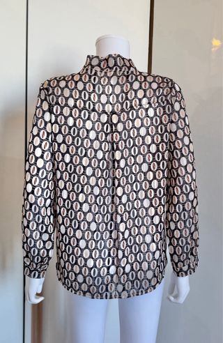 Blusa New Look vintage stampa ovali M