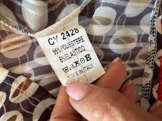 Blusa New Look vintage stampa ovali M