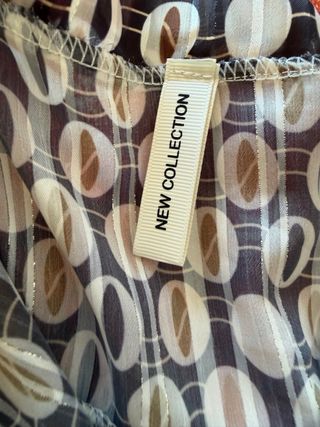 Blusa New Look vintage stampa ovali M