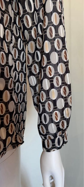 Blusa New Look vintage stampa ovali M