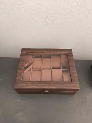 Scatola porta orologi in legno