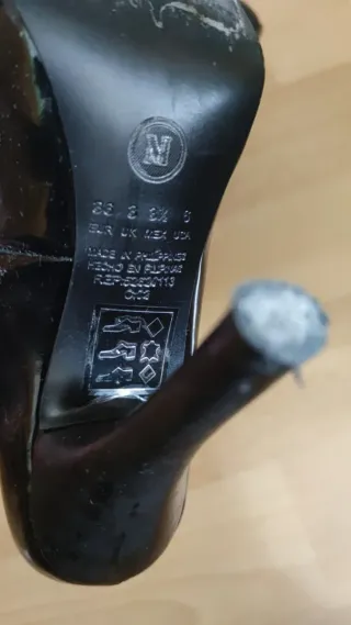 Zapatos piel charol Mango Talla 36