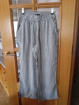 Pantalones rayas verdes y blancas