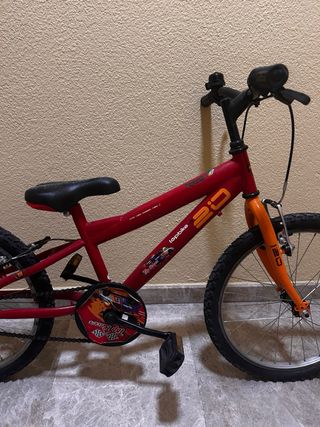 Bicicleta infantil roja 20 pulgadas