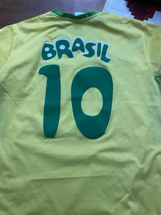 Camiseta Fútbol Brasil y España