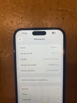 iPhone 14 Pro Max 91% Bateria Bom Estado