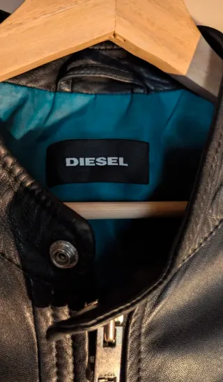 Chaqueta Piel Diesel Negra