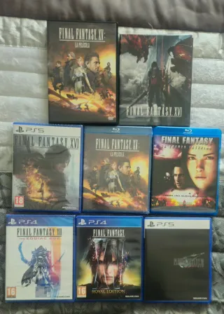 Colección Final Fantasy + Figuras Cloud y Sefirot