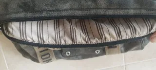 Bolso MF Collection gris y beige