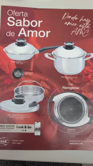 Sistema Cocción AMC Ollas Acero Inox