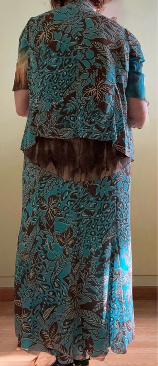 Traje de 3 piezas estampado