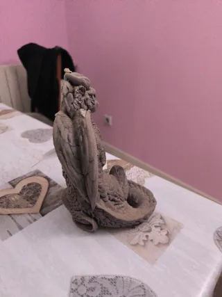 Figuras vela dragón, mago y gato artesanal