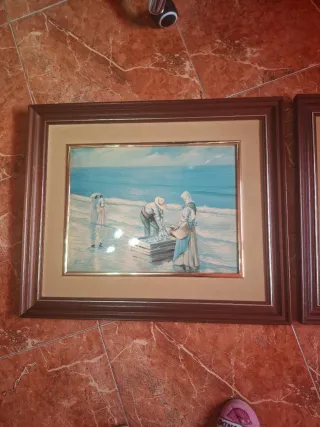 2 Quadri Marinari su Tela e Legno