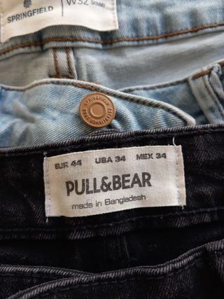 Pack 3 Vaqueros Pull&Bear y Springfield