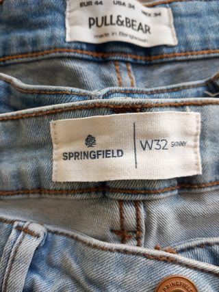 Pack 3 Vaqueros Pull&Bear y Springfield