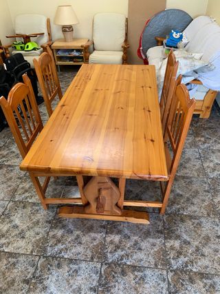 Mesa y 4 Sillas Comedor Estilo Provenzal