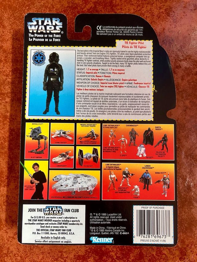 Star Wars Power of the Force TIE Fighter Pilot
