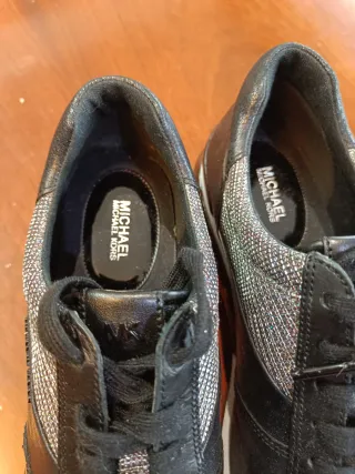 Playeros Michael Kors Negro/Plata