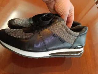 Playeros Michael Kors Negro/Plata