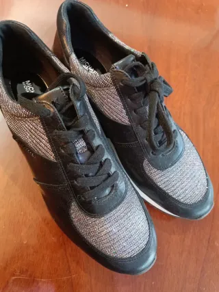 Playeros Michael Kors Negro/Plata