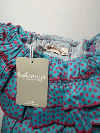 Vestido niña lunares La Ormiga 10 años