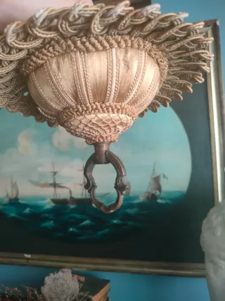 Antiguo Florón lámpara Isabelino XIX