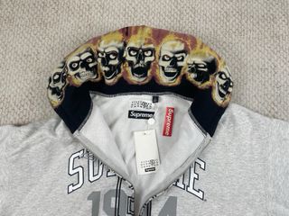 Sudadera Supreme Gris con Capucha