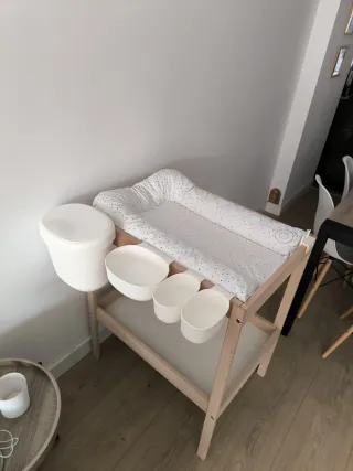 Cambiador Bebé Ikea con complementos