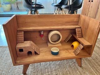 Jaula madera ecológica para hámster