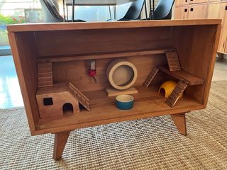 Jaula madera ecológica para hámster