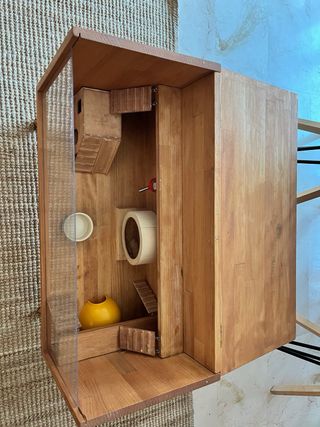 Jaula madera ecológica para hámster