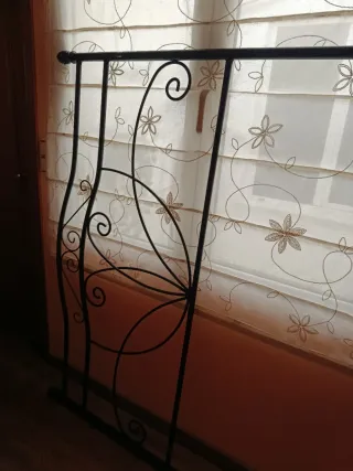 Cabezal de Cama Metálico Negro