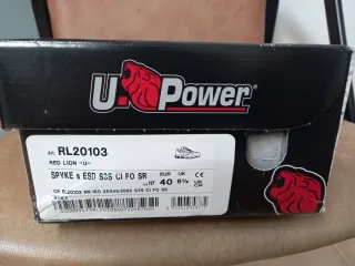 Calzado de seguridad marrón y naranja