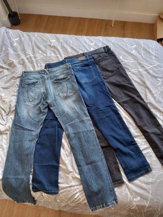 Pack 3 Vaqueros (Azul y Gris)