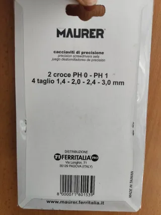 Juego 6 destornilladores precisión MAURER
