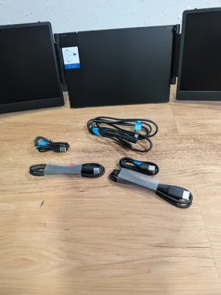 Extensor triple pantalla 14 portátil