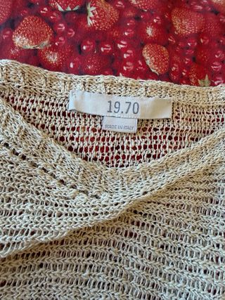 Seventy 19.70 Maglia Lurex Beige Tg Unica