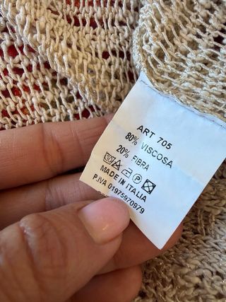 Seventy 19.70 Maglia Lurex Beige Tg Unica