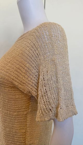 Seventy 19.70 Maglia Lurex Beige Tg Unica