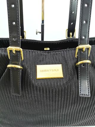 Bolso Tote Bimba y Lola Negro Poliéster