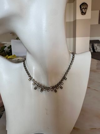 Collier d'epoca cristalli vetro