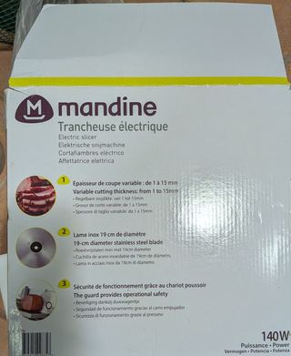 Cortadora de fiambre eléctrica