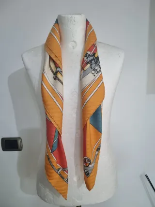 Foulard Hermes Multicolore Arancione