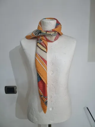 Foulard Hermes Multicolore Arancione